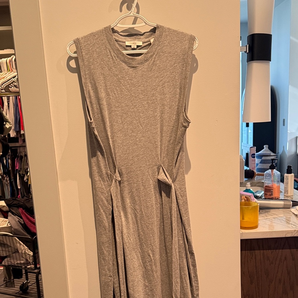 Vince Gray Sleeveless Maxi Dress